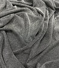 Трикотаж люрекс черный\серебро